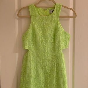 Sabo Skirt Lime Green Cutout Dress